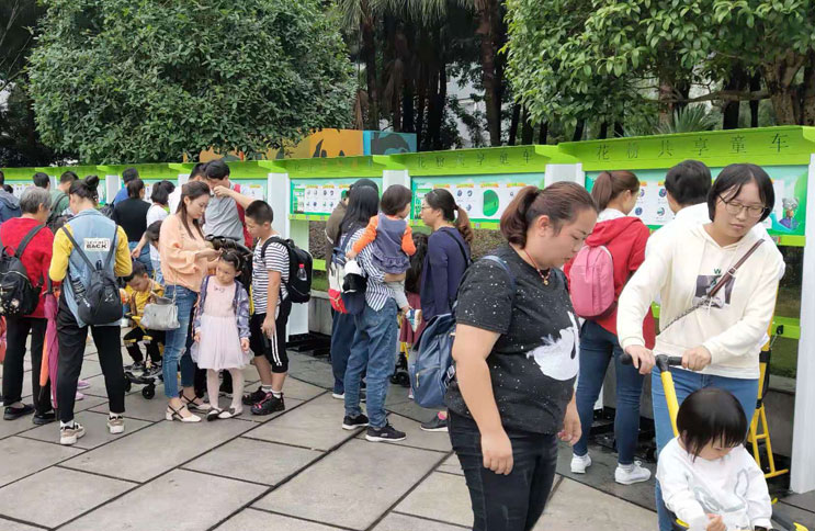 共享兒童推車入駐重慶市動物園