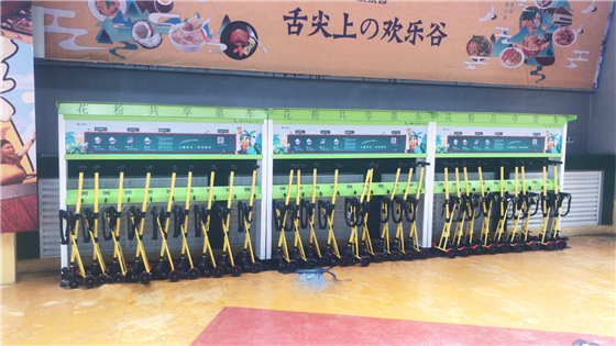 共享童車進駐天津歡樂谷