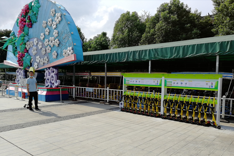 共享童車進駐武漢園博園