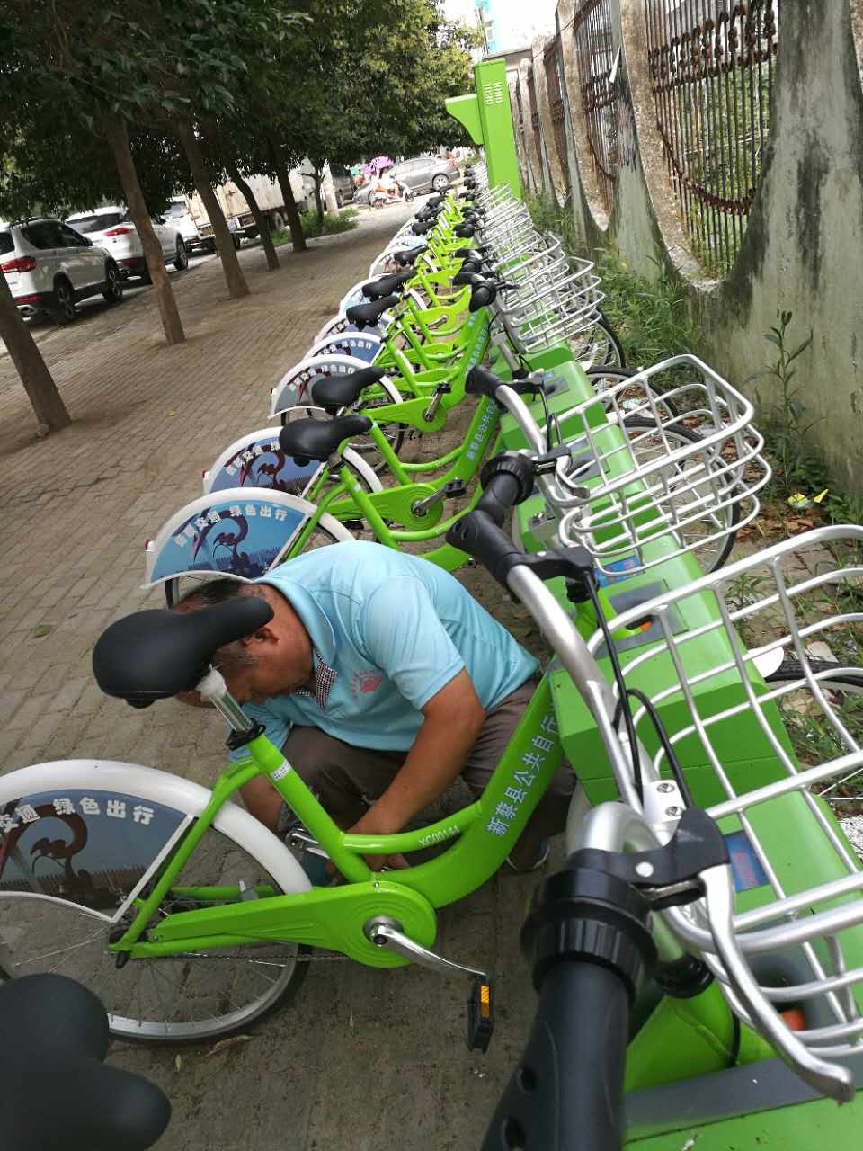 祝賀法瑞納集團(tuán)在河南新蔡市的又一公共自行車項(xiàng)目完工