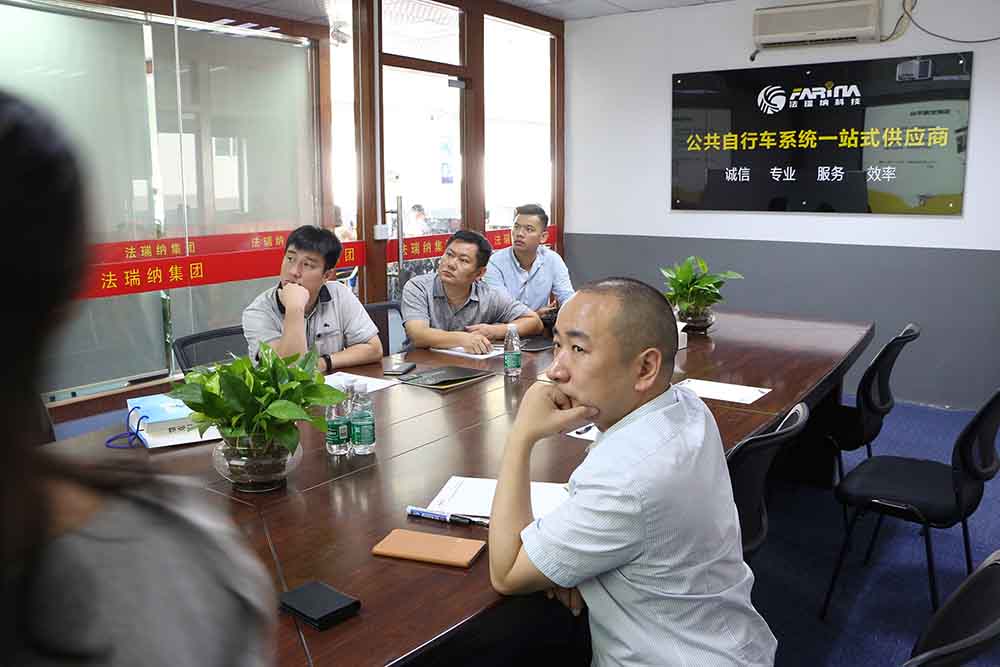 湖北共享單車客戶來東莞公司總部進(jìn)行實(shí)地參觀考察